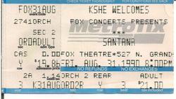 Santana / Steel Pulse on Aug 31, 1990 [332-small]