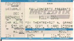 Billy Idol / Gene Loves Jezebel on Sep 5, 1990 [335-small]
