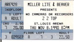 ZZ Top / Johnny Van Zant Band on Nov 8, 1990 [337-small]