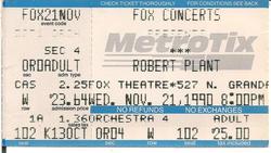 Robert Plant / Faith No More on Nov 21, 1990 [339-small]