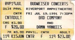 Bad Company / Damn Yankees on Jul 19, 1991 [428-small]