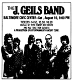 The J. Geils Band on Aug 10, 1974 [465-small]