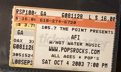 AFI / Hot Water Music / Bleeding Through on Oct 4, 2003 [904-small]
