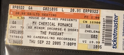 My Chemical Romance / Alkaline Trio / Reggie & The Full Effect on Sep 22, 2005 [959-small]