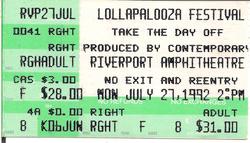 Soundgarden / Pearl Jam / Red Hot Chilli Peppers / Ministry / Ice Cube / The Jesus and Mary Chain Lush on Jul 27, 1992 [103-small]