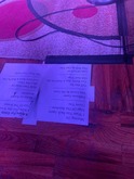 Set list, photo by Nathan Trester on Facebook, The Zombies / Altameda on Jun 30, 2022 [578-small]
