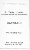 Elton John / Seatrain / Wishbone Ash on Apr 10, 1971 [581-small]