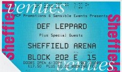 TICKET STUB, Def Leppard / Lucan on Oct 25, 1999 [117-small]