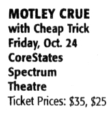 Motley Crue / Cheap Trick on Oct 24, 1997 [181-small]