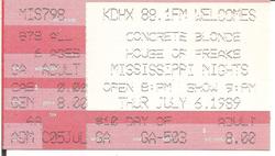 Concrete Blonde / House of Freaks on Jul 6, 1989 [611-small]