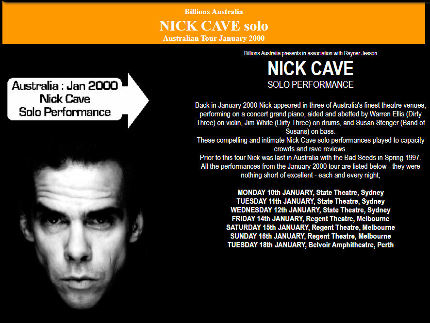 Aggregate 84+ about nick cave australia tour cool daotaonec
