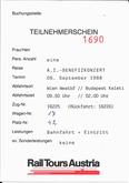 Train Ticket, Human Rights Now! Tour on Sep 6, 1988 [786-small]