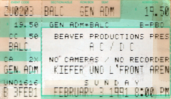 AC/DC  / Kings X on Feb 3, 1991 [727-small]