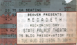 Megadeth / Korn / Flotsam and Jetsam / Fear Factory on Aug 22, 1995 [734-small]
