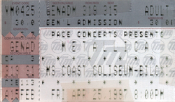 Metallica  / Corrosion Of Conformity on Apr 25, 1997 [740-small]