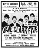 Dave Clark Five / Mitch Ryder & The Detroit Wheels / The Swingin' Medallions on Jul 9, 1966 [183-small]