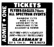 Rainbow / Aldo Nova on Nov 12, 1983 [285-small]