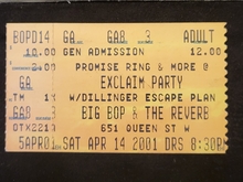 Dillenger Escape Plan on Apr 14, 2001 [399-small]