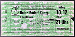 Heinz Rudolf Kunze & Verstärkung on Dec 10, 1982 [598-small]