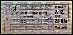 Heinz Rudolf Kunze & Verstärkung on Dec 13, 1983 [600-small]