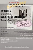 Boy/Girl / TV Party / Scientists & Saboteurs / Toro Oro on Jul 23, 2022 [483-small]