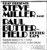 Steve Miller Band / Paul Butterfield's Better Days / Jesse Davis on Mar 13, 1973 [841-small]