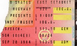 The Fixx / Andy Fraser on Sep 20, 1984 [205-small]