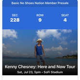 Kenny Chesney / Dan + Shay / Old Dominion / Carly Pearce on Jul 23, 2022 [145-small]