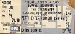 George Thorogood & The Destroyers on Apr 21, 1992 [262-small]