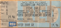Steve Earle / Johnny Diesel & The Injectors / Nick Barker & The Reptiles on Aug 18, 1990 [267-small]
