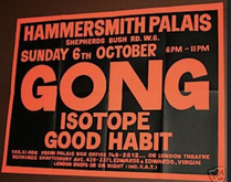 Gong / Isotope / Good Habit on Oct 6, 1974 [294-small]