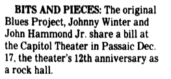 The Blues Project / Johnny Winter / John Hammond Jr. on Dec 17, 1983 [325-small]