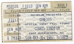 Genesis / Paul Young on May 31, 1987 [264-small]