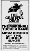 The Grateful Dead / The Marshall Tucker Band / New Riders of the Purple Sage on Sep 3, 1977 [284-small]