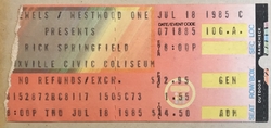Rick Springfield / `TIL TUESDAY on Jul 18, 1985 [201-small]
