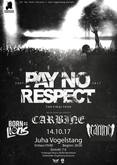 Pay No Respect / Carbine / Canine / Born As Lions on Oct 14, 2017 [732-small]