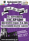 Escapado / His Statue Falls / P.O. Box / The Haverbrook Disaster / Radiated on Sep 3, 2011 [819-small]