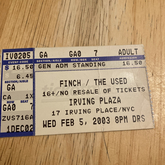 Finch / The Used / My Chemical Romance on Feb 5, 2003 [992-small]