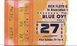 tags: BLUE OYSTER CULT, New England, Atlanta, Georgia, United States, Ticket, Fox Theater - Blue Oyster Cult / New England on Dec 27, 1980 [740-small]