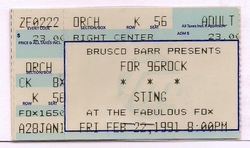 tags: Sting, Kennedy Rose, Atlanta, Georgia, United States, Fox Theater - Sting / Kennedy Rose on Feb 22, 1991 [890-small]