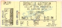 tags: Def Leppard, Greenville, South Carolina, United States, Greenville Municipal Auditorium - Def Leppard on Mar 12, 1993 [168-small]