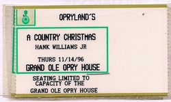 tags: Hank Williams Jr., Nashville, Tennessee, United States, Grand Ole Opry House - Hank Williams Jr on Nov 14, 1996 [233-small]