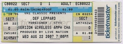 Concert # 74 For Me, tags: Def Leppard, Foreigner, Styx, Charlotte, North Carolina, United States, Verizon Amphitheater - Def Leppard / Foreigner / Styx on Aug 22, 2007 [278-small]