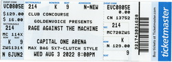 tags: Rage Against the Machine, Washington, D.C., United States, Ticket, Capital One Arena - Rage Against the Machine / Run The Jewels on Aug 3, 2022 [639-small]