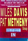 Miles Davis / Pat Metheny Group on Jul 23, 1991 [785-small]