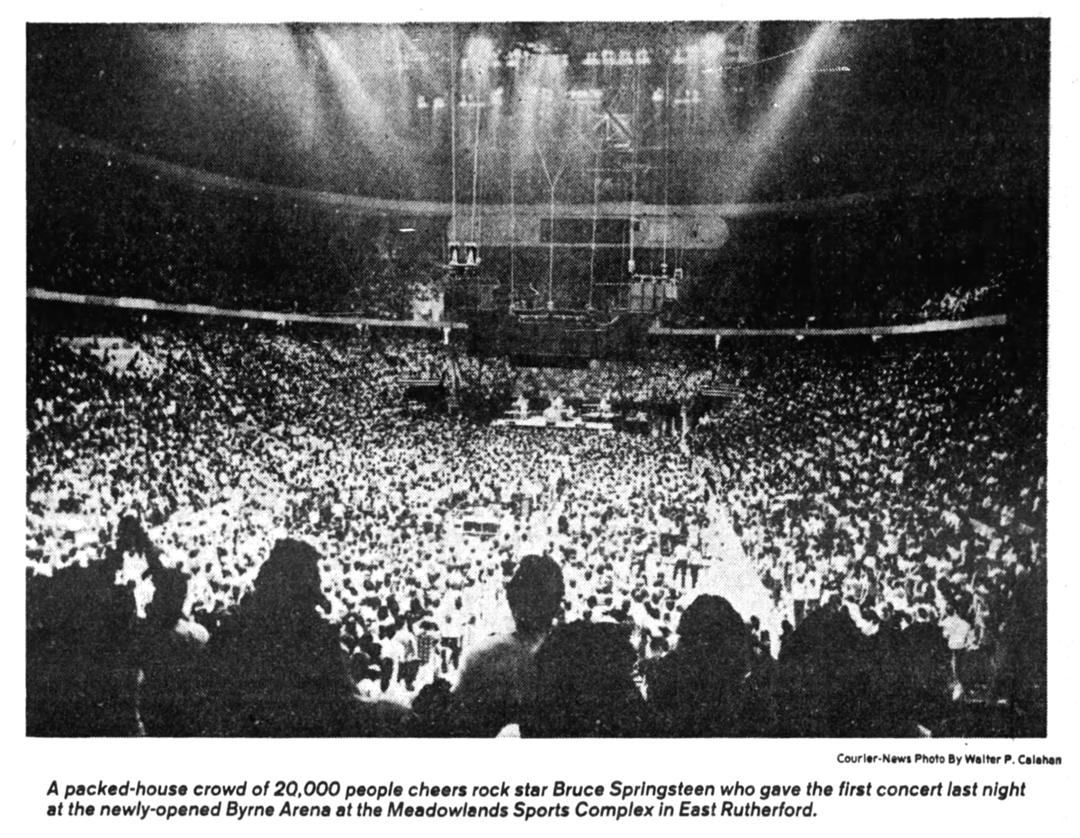 Jul 02, 1981 Bruce Springsteen at Brendan Byrne Arena East Rutherford, New Jersey, United