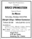 Bruce Springsteen / Jae Mason on Oct 5, 1974 [996-small]