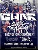 Cattle Decapitation / Legacy of Disorder / Moire / Troglodyte / Gwar on Oct 30, 2012 [011-small]