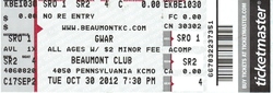 Cattle Decapitation / Legacy of Disorder / Moire / Troglodyte / Gwar on Oct 30, 2012 [012-small]
