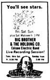Big Brother & The Holding Co. / janis joplin / Edison Electric Band on Mar 16, 1968 [551-small]